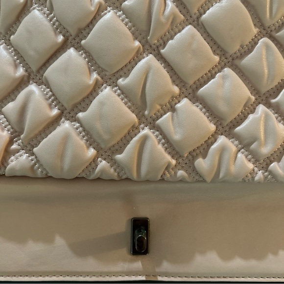 Gilda Paris Quilted Waffle Handbag Blush Pink Purse Studded Bag  NWT - Picture 9 of 11